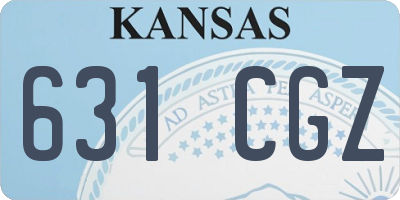 KS license plate 631CGZ