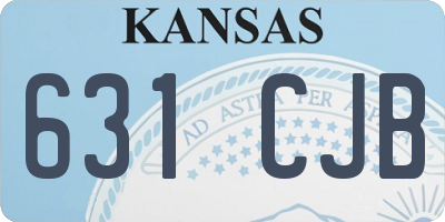 KS license plate 631CJB
