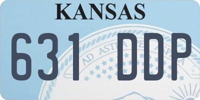 KS license plate 631DDP
