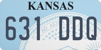 KS license plate 631DDQ