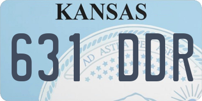 KS license plate 631DDR