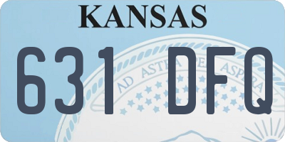 KS license plate 631DFQ