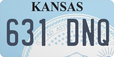 KS license plate 631DNQ