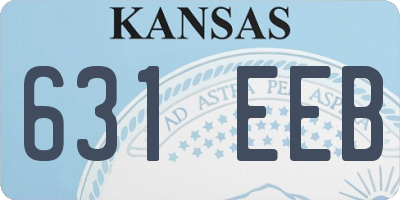 KS license plate 631EEB