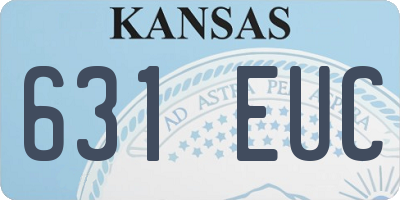 KS license plate 631EUC