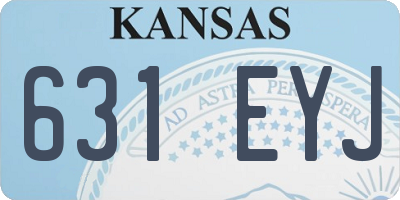 KS license plate 631EYJ