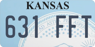 KS license plate 631FFT