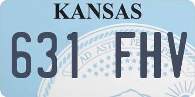 KS license plate 631FHV