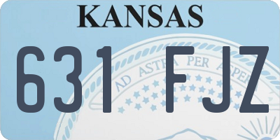 KS license plate 631FJZ