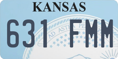 KS license plate 631FMM