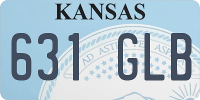 KS license plate 631GLB