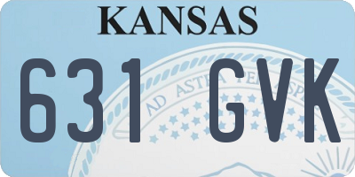 KS license plate 631GVK