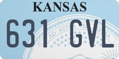 KS license plate 631GVL