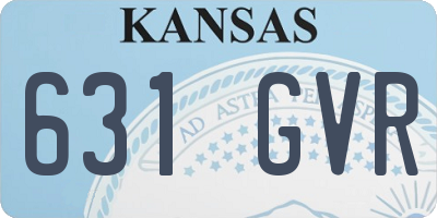 KS license plate 631GVR