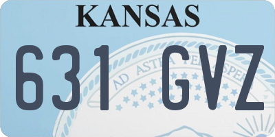 KS license plate 631GVZ