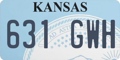 KS license plate 631GWH