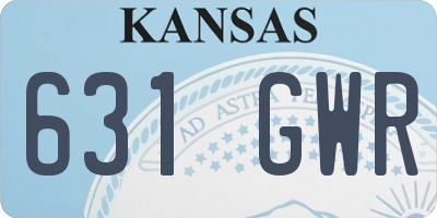 KS license plate 631GWR