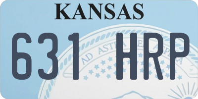 KS license plate 631HRP
