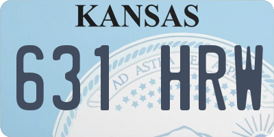 KS license plate 631HRW