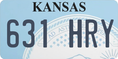 KS license plate 631HRY