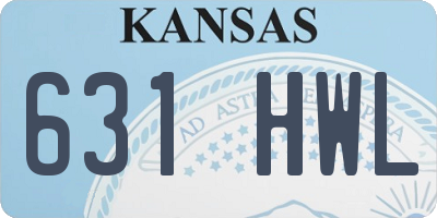KS license plate 631HWL