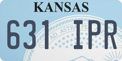 KS license plate 631IPR