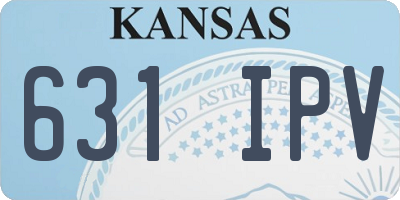 KS license plate 631IPV