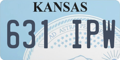KS license plate 631IPW