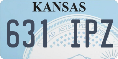 KS license plate 631IPZ