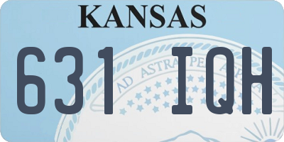KS license plate 631IQH