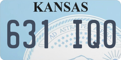 KS license plate 631IQO