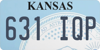 KS license plate 631IQP