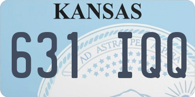 KS license plate 631IQQ
