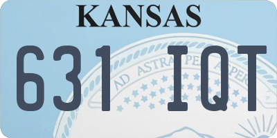 KS license plate 631IQT