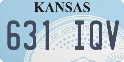 KS license plate 631IQV