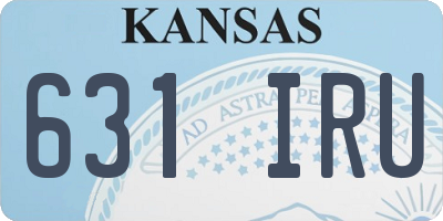 KS license plate 631IRU