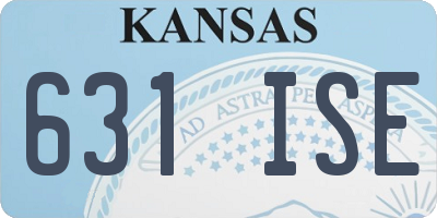 KS license plate 631ISE