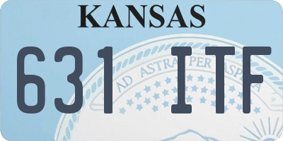 KS license plate 631ITF