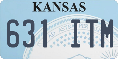 KS license plate 631ITM