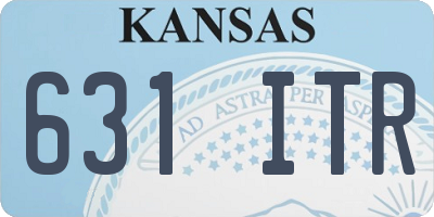 KS license plate 631ITR