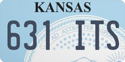 KS license plate 631ITS