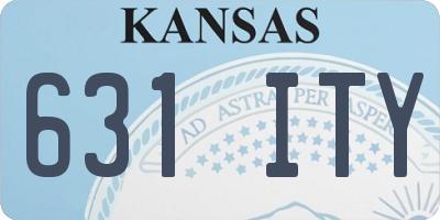 KS license plate 631ITY