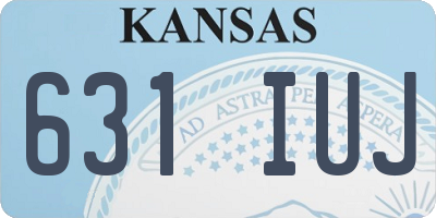 KS license plate 631IUJ