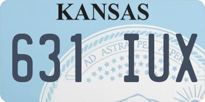 KS license plate 631IUX