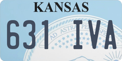 KS license plate 631IVA