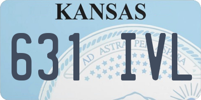 KS license plate 631IVL