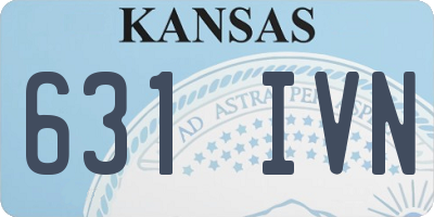 KS license plate 631IVN