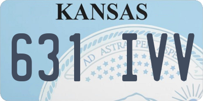 KS license plate 631IVV