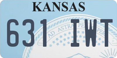 KS license plate 631IWT