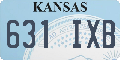 KS license plate 631IXB